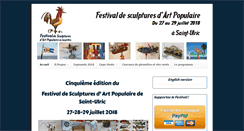 Desktop Screenshot of festivalsculptureartpopulaire.com