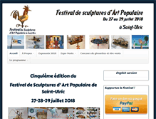 Tablet Screenshot of festivalsculptureartpopulaire.com